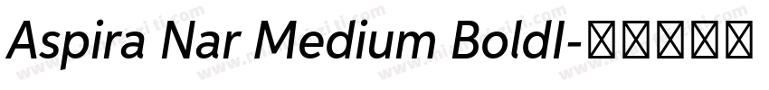 Aspira Nar Medium BoldI字体转换